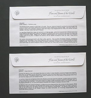 画像2: フィンランド 1989年 ヘルシンキ動物園FDC封筒　【切手と記念印スタンプが付いた記念封筒】　2枚セット