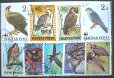 画像1: 世界の鳥、フクロウ切手、タカ切手などセット50 (1)