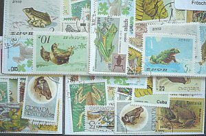 画像2: 世界のカエル 切手セット25