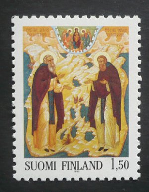画像1: フィンランド切手　1984年 修道院　セルゲイとハーマン