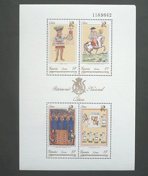 画像1: スペイン切手　1992年　古代　写本　【小型シート】