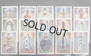 画像1: 世界　灯台切手セット50　黒台紙付き　プレゼントや販売に最適！