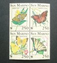 画像2: サンマリノ切手　1993年　 世界自然保護基金（WWF）ヨーロッパタイマイ　蝶　4種 (2)