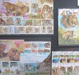 画像1: 世界 ライオン トラ チーター ネコ科 動物 切手 セット (1)