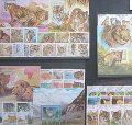 世界 ライオン トラ チーター ネコ科 動物 切手 セット