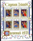 画像1: ケイマン諸島切手　 1971年年　クリスマス　6種/【小型シート】 (1)