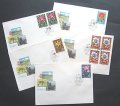 ロシア　旧ソ連切手　1974年 花　FDC封筒5枚セット 【切手と記念印スタンプが付いた記念封筒】