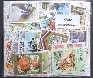 画像1: キューバ切手セット200