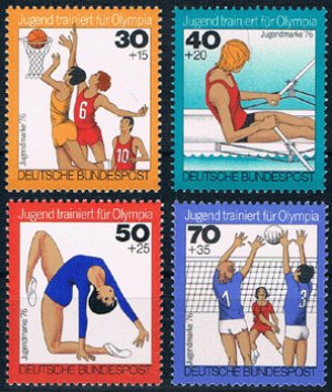 画像1: 西ドイツ切手 1976年 オリンピック選手強化