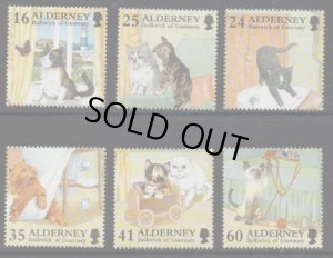 画像2: オルダーニー切手  1996年　ネコ　6種/小型シート