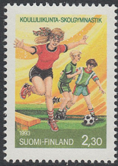 画像1: フィンランド切手　1993年　子供 サッカー