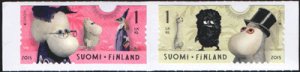 画像2: フィンランド切手  2015年　ムーミン　玩具　2種