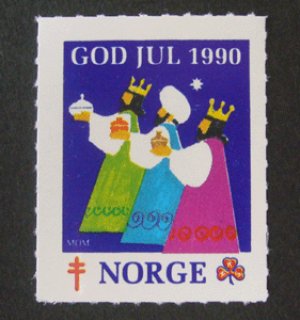 画像1: ノルウェー 1990年クリスマスシール