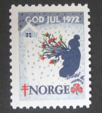 画像1: ノルウェー 1972年クリスマスシール