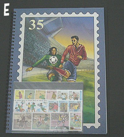 画像7: 切手アルバム　グラシンストックブック　サッカー　リングタイプ　