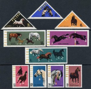 画像2: ポーランド切手 1963年　馬　10種