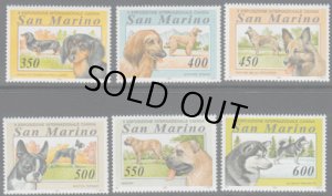 画像1: サンマリノ切手　1994年　第10回国際犬博覧会　6種