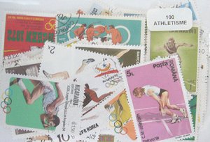 画像1: 世界　陸上競技　スポーツ切手セット100