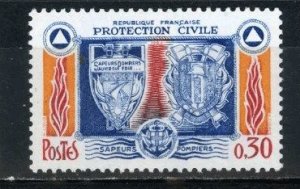 画像1: フランス切手　1964年　消防隊の紋章　1種