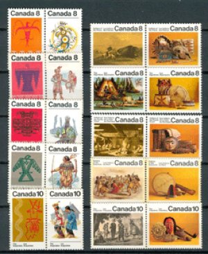 画像2: カナダ切手　1972-76年　インディアン　20種　セット