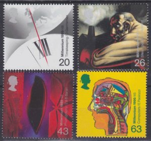 画像1: イギリス切手　1999年　千年紀　発明　4種