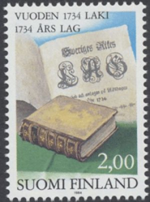 画像1: フィンランド切手　1984年　法律　1種