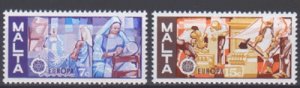 画像1: マルタ切手　1976年　ヨーロッパ切手　2種