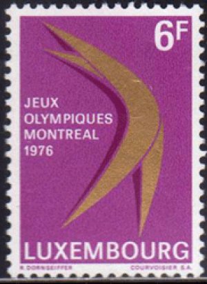 画像1: ルクセンブルク切手　1976年　モントリオールオリンピック　1種
