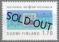 フィンランド切手　1987年　フィンランド　銀行　100周年　1種