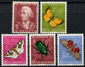 画像1: スイス切手 1957年　児童福祉　蝶　エゾベニシタバ　5種
