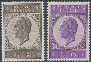 画像1: ベルギー切手　レオポルド2世　 2種