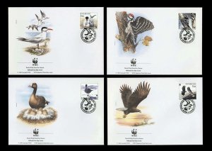 画像1: スウェーデン切手　1994年　WWF 世界自然保護基金　FDC　4枚セット  【切手と記念印スタンプが付いた記念封筒】