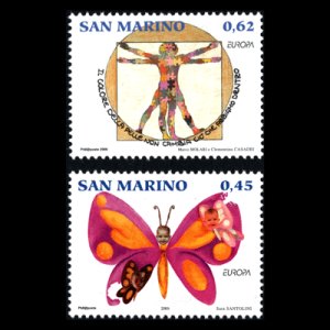 画像1: サンマリノ切手　2006年　ユーロ切手統合　2種