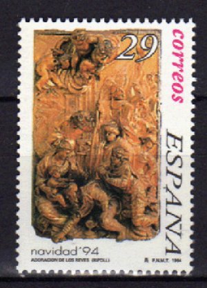 画像1: スペイン切手　1994年　クリスマス　1種