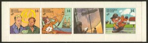 画像1: ベルギー切手 1991年 アニメ　4種　【切手帳】