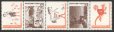 画像1: スウェーデン 切手　1969年　スウェーデンの童話　長い靴下のピッピ　5種 (1)