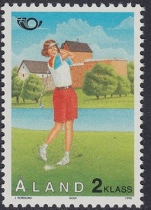 画像1: オーランド切手　1995年　ゴルフ　1種