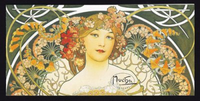画像1: チェコ切手　2010年　絵画　ミュシャ生誕150年 切手帳