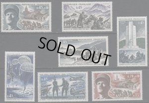 画像1: フランス切手　1969年　解放25年　7種