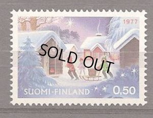 画像1: フィンランド切手　1977年　クリスマス　1種
