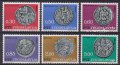 ユーゴスラビア切手　1966年　メダル コイン　6種