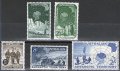 オーストラリア領南極地方切手　1959年 　南極探検　ペンギン　5種