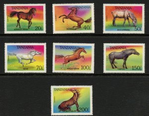 画像2: タンザニア切手　1993年　馬8種　小型シート