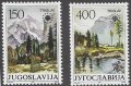 ユーゴスラビア切手　1987年　トリグラウ国立公園　2種