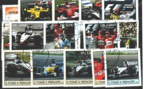 画像1: F1切手　フォーミュラ1切手　モータースポーツ　車　25