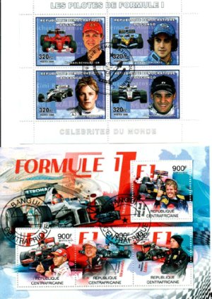 画像2: F1切手　フォーミュラ1切手　モータースポーツ　車　25