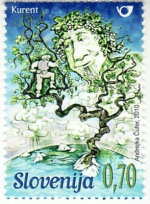 画像1: スロベニア切手　2010年　スロベニア神話　1種