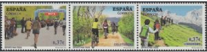 画像1: スペイン切手　2013年　スポーツ　ハイキング　ランニング　ツーリング　3種