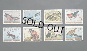 画像1: マナーマ切手　1971年　日本切手展 歌川広重 8種