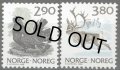 ノルウェー切手　1988年　鳥　ヨーロッパオオライチョウ　トナカイ　2種
